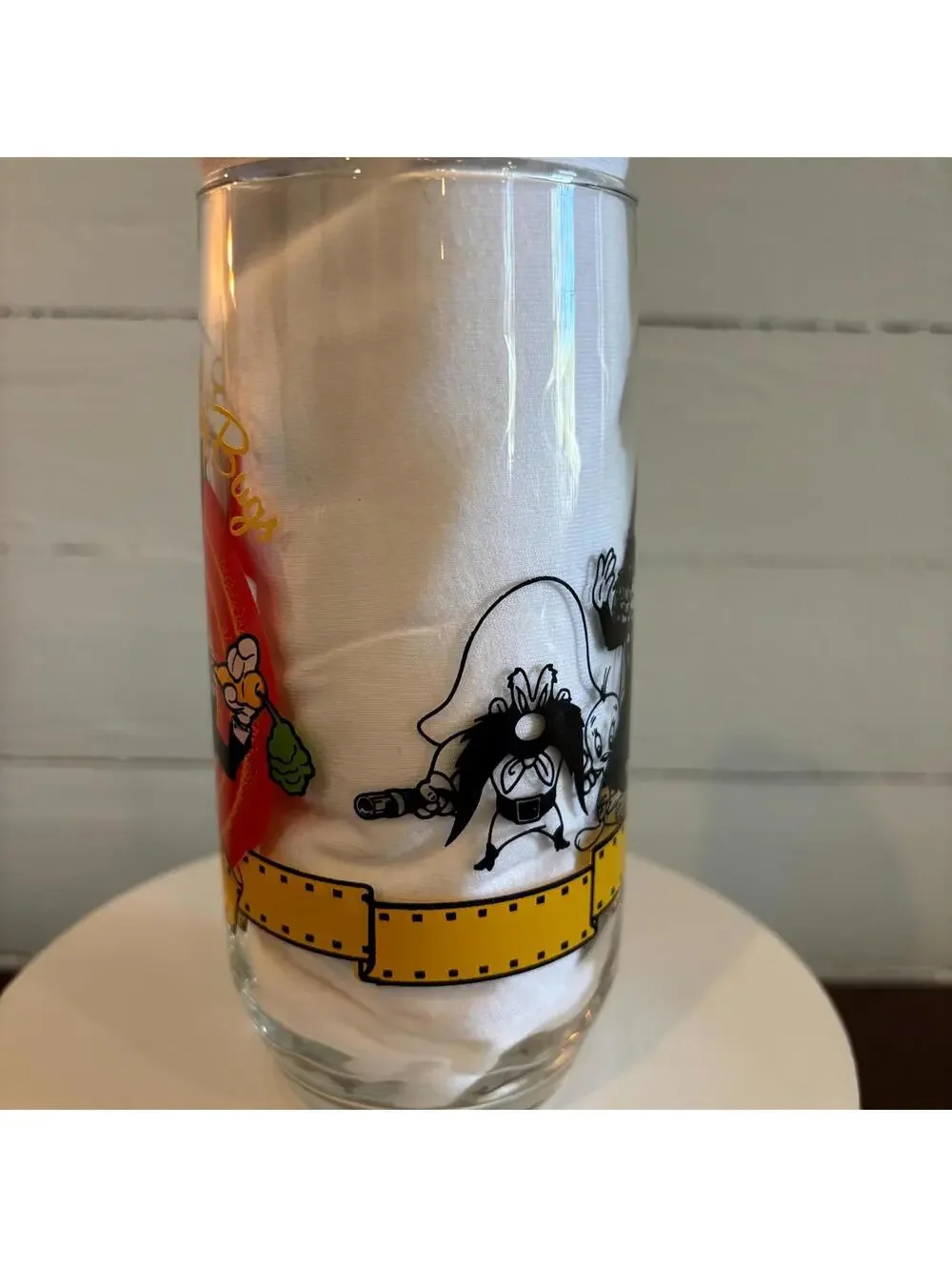 Bugs Bunny Happy Birthday Glass